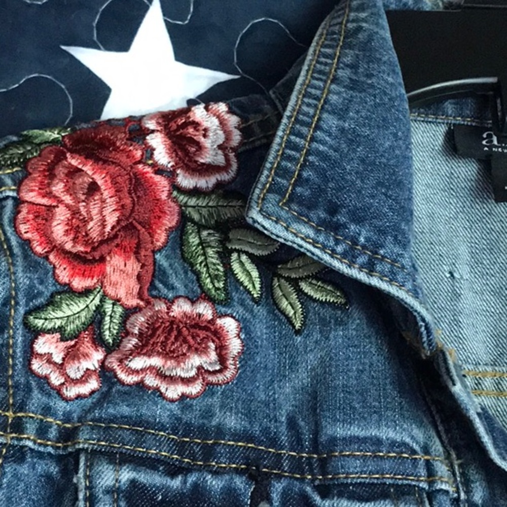 Embroidered Jean Jacket - Picture 3 of 4